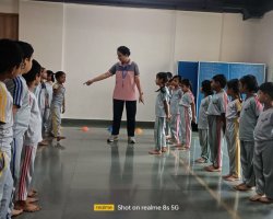 Std 1 and 2 Interclass Langdi competition